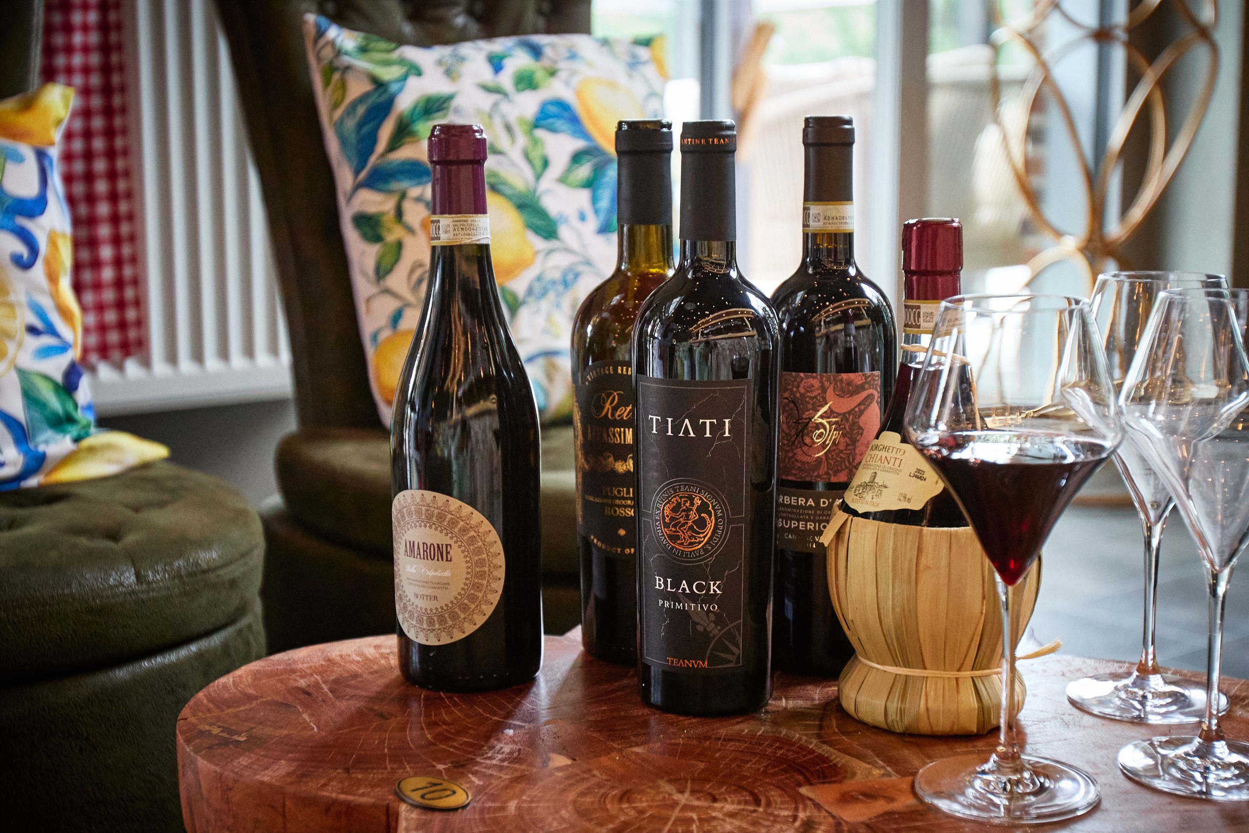 Carefully chosen Italian wines